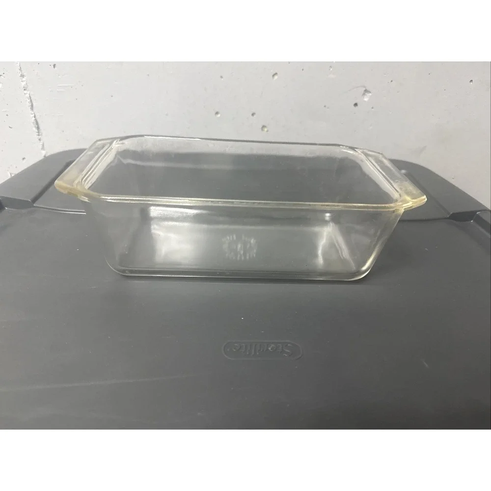 Vintage PYREX 9x5x3‎ Clear Glass Ovenware 215-B Bread Meat Loaf USA